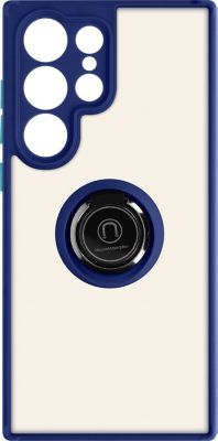 Coque AVIZAR Samsung S23 Ultra Hybride Bague Bleu