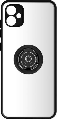 Coque AVIZAR Samsung Galaxy A04e Hybride Bague Noir