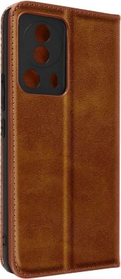 Etui AVIZAR Xiaomi 13 Lite Motif Croisillon Marron