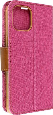 Etui AVIZAR Tissu iPhone 14 Support Vidéo Rose