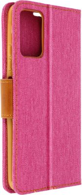 Étui Xiaomi Redmi 13C / Poco C65 - Tissu Coton Avec Portes-cartes - Rose
