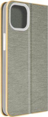Etui AVIZAR iPhone 14 Porte-carte Luna Book Gris