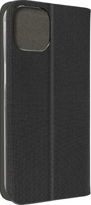 Etui AVIZAR iPhone 14 Tissu, Porte-Carte Noir