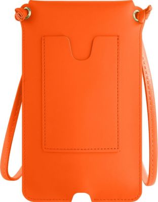 Etui AVIZAR bandoulière, porte-carte Éco-cuir Orange