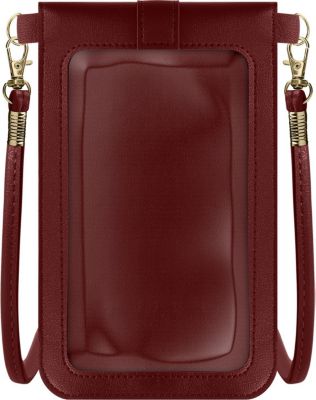 Etui AVIZAR Téléphone Fenêtre Tactile Bordeaux
