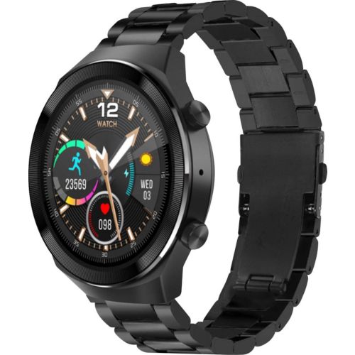 Montre connect e RUBICON Bracelet Oyster Noir Tracker Sant