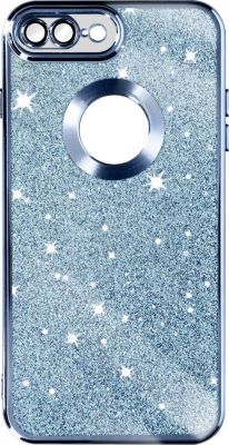 Coque AVIZAR iPhone 7 Plus et 8 Plus Paillette Bleu