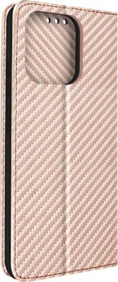 Etui AVIZAR Redmi 12C Rose Gold à texture carbone Etui AVIZAR Redmi 12C Rose Gold à texture carbone