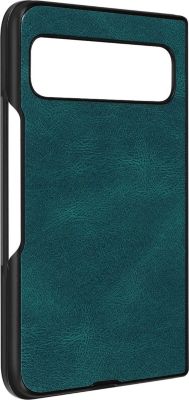 Coque AVIZAR Google Pixel Fold, Simili Cuir Turquoise