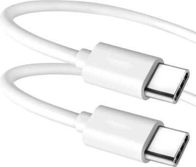 Câble alimentation GOOGLE USB-C vers USB-C,, 1m - Blanc