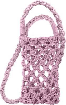 Etui AVIZAR Bandoulière Téléphone Tressé Violet