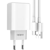 Chargeur secteur OPPO USB 10W + Câble USB vers USB C - Blanc