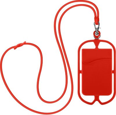 Coque AVIZAR Coque Cordon Universel Porte carte Rouge
