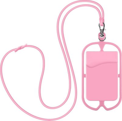 Coque AVIZAR Coque Cordon Porte carte Rose