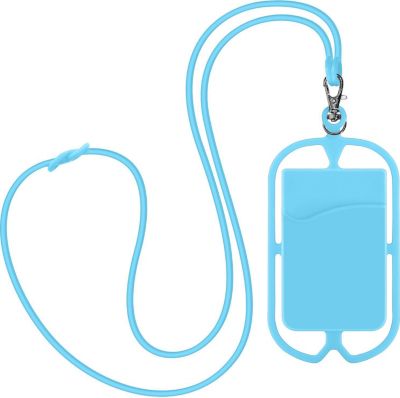 Coque AVIZAR Coque Cordon Porte carte Bleu Ciel