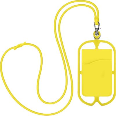 Coque AVIZAR Coque Cordon Universel Porte carte Jaune Coque AVIZAR Coque Cordon Universel Porte carte Jaune