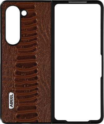 Coque ABEEL Samsung Z Fold 5 Cuir Serpent Marron Coque ABEEL Samsung Z Fold 5 Cuir Serpent Marron