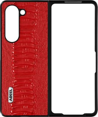 Coque ABEEL Samsung Z Fold 5 Cuir Serpent Rouge Coque ABEEL Samsung Z Fold 5 Cuir Serpent Rouge
