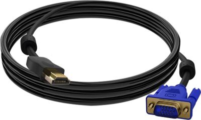 Câble HDMI AVIZAR Câble Vidéo HDMI / VGA 15 Broches 1.8m Câble HDMI AVIZAR Câble Vidéo HDMI / VGA 15 Broches 1.8m