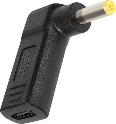 Câble alimentation AVIZAR Adaptateur USB-C vers 5.5 x 2.5mm, coudé Câble alimentation AVIZAR Adaptateur USB-C vers 5.5 x 2.5mm, coudé