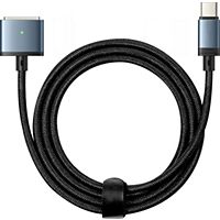 Câble alimentation AVIZAR USB C vers MagSafe 3 MacBook Bleu / Noir