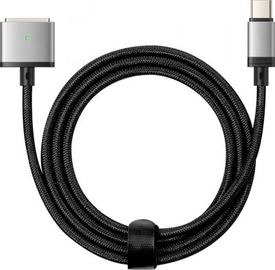 Câble alimentation AVIZAR USB C vers MagSafe 3 MacBook Argent