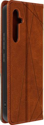 Etui AVIZAR Galaxy A54 5G Motif Rhombique Marron