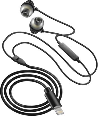 Ecouteurs LINQ Filaires Ligthning Microphone Argent