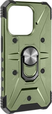 Coque AVIZAR iPhone 15 Plus Bague Vert Kaki Coque AVIZAR iPhone 15 Plus Bague Vert Kaki