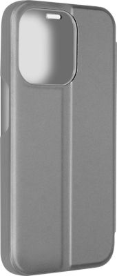 Etui AVIZAR iPhone 15 Pro Max Clapet Miroir Argent