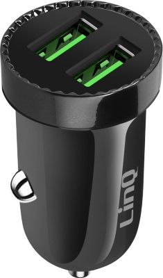 Chargeur allume cigare LINQ LinQ Chargeur Voiture Double USB 2.4A 12