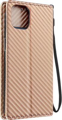 Etui AVIZAR iPhone 15 Plus à texture carbone Rose