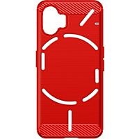 Coque AVIZAR Nothing Phone 2, Effet Carbone Rouge