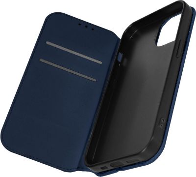 Etui AVIZAR iPhone 15 Portefeuille Bleu Nuit