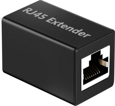 Adaptateur Ethernet AVIZAR Répartiteur 2x Ports Ethernet RJ45 Noir