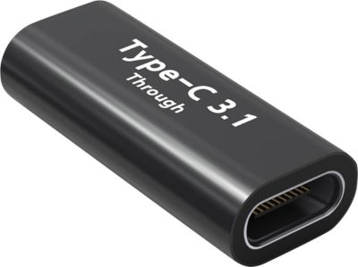 Câble alimentation AVIZAR USB-C femelle vers USB-C femelle Noir