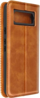 Etui AVIZAR Folio Google Pixel 8 Motif Damier Marron