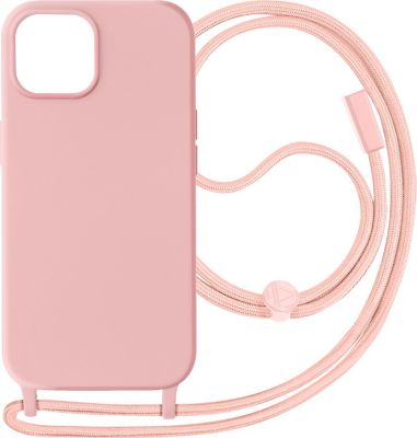 Coque AVIZAR iPhone 15 Plus Lanière 80cm Rose