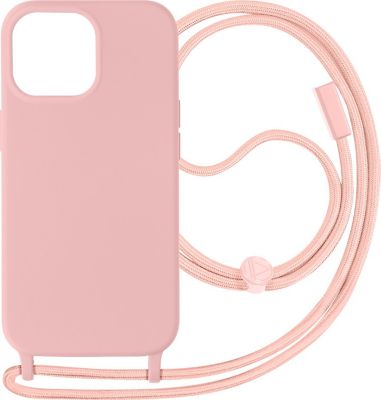 Coque AVIZAR iPhone 15 Pro Lanière 80cm Rose