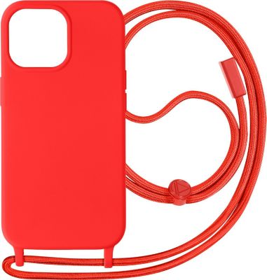 Coque AVIZAR iPhone 15 Pro Max Lanière 80cm Rouge
