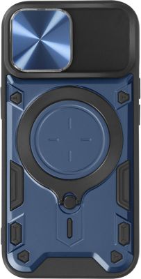 Coque AVIZAR Bague Métallique iPhone 15 Bleu