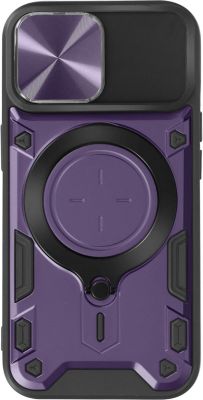 Coque AVIZAR Bague Métallique iPhone 15 Violet