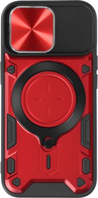 Coque AVIZAR Bague Métallique iPhone 15 Pro Max Rouge