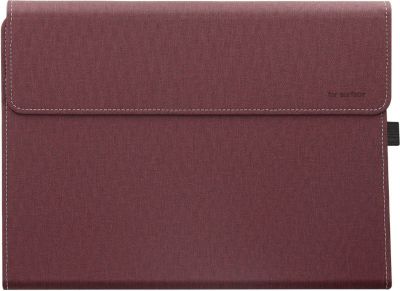 Etui AVIZAR Microsoft Surface Pro 9 Éco Cuir Rouge