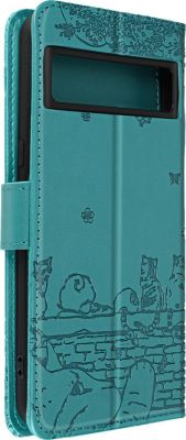 Etui AVIZAR Google Pixel 8 Pro Motif Chat Turquoise