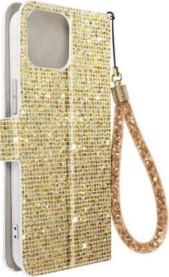 Etui AVIZAR Paillette iPhone 15 Plus Or