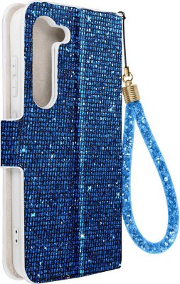 Etui AVIZAR Paillette Samsung S23 Bleu
