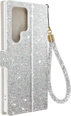 Etui AVIZAR Paillette Samsung S23 Ultra Argent