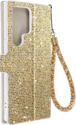 Etui AVIZAR Paillette Samsung S23 Ultra Or