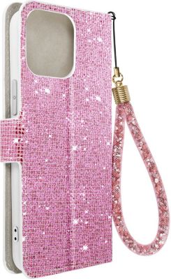 Etui AVIZAR Paillette iPhone 14 Pro Rose